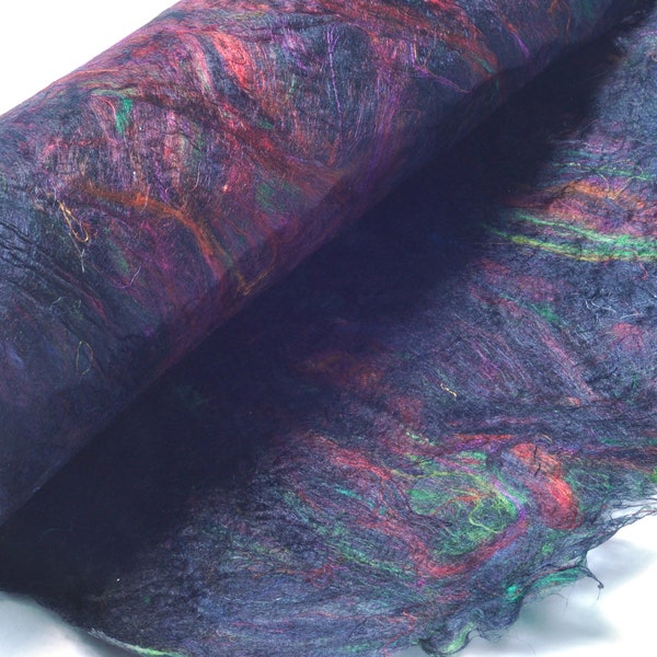 Recycled Sari Silk Paper: Handmade Paper, Felting, Wet Felting, Mixed Media, Textile Art, Art Supplies, Collage, Scrap Booking, Craft Paper