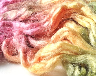Sparkling Bright Trilobal; 14 grams of Hand Dyed Trilobal Fibre; Spinning, Yarn Making, Felting, Textile Art, Paper Making, Weaving