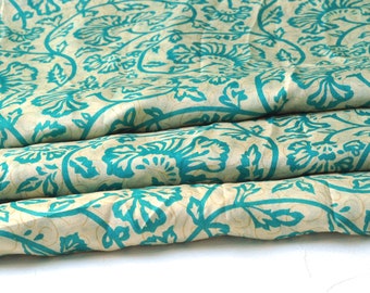 Sari Silk Fabric, Recycled Vintage Sari Silk Fabric, Saree Silk Fabric, Sari Fabric, Collage, Mixed Media, Textile Art, Dress Making, Sewing