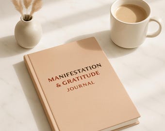 Manifestation Journal Bundle Printable | Morning, Weekly & Night Reflection Planner | Neutral Minimal Journal | Digital Download
