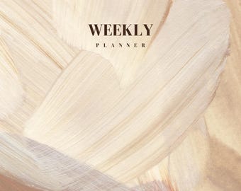 Minimalist Weekly Planner | Gratitude, Intentions, Reflections (Digital Download PDF)