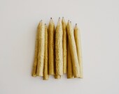 small golden twig pencils - hand painted - 4" (10 pencils)
