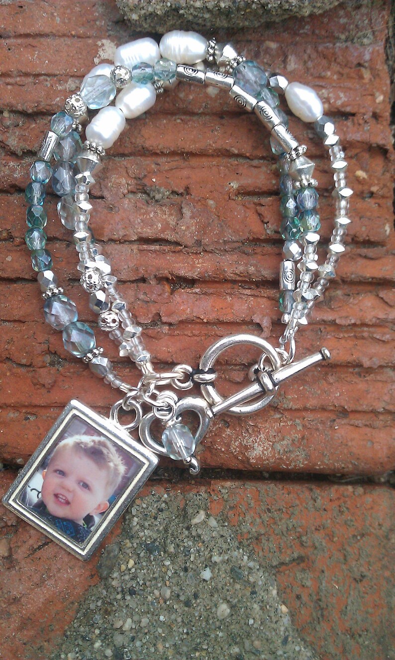 Beaded Photo Bracelet Etsy