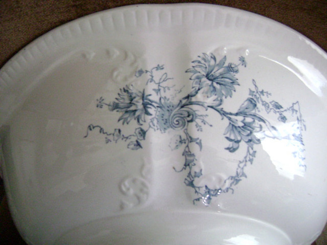 Antique Wash Basin / Bowl Vintage Porcelain Wash Basin with Etsy
