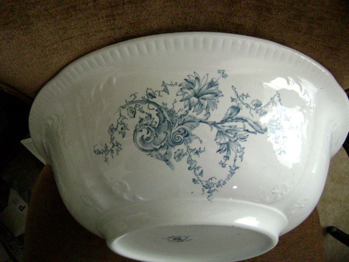 Antique Wash Basin / Bowl Vintage Porcelain Wash Basin with Etsy