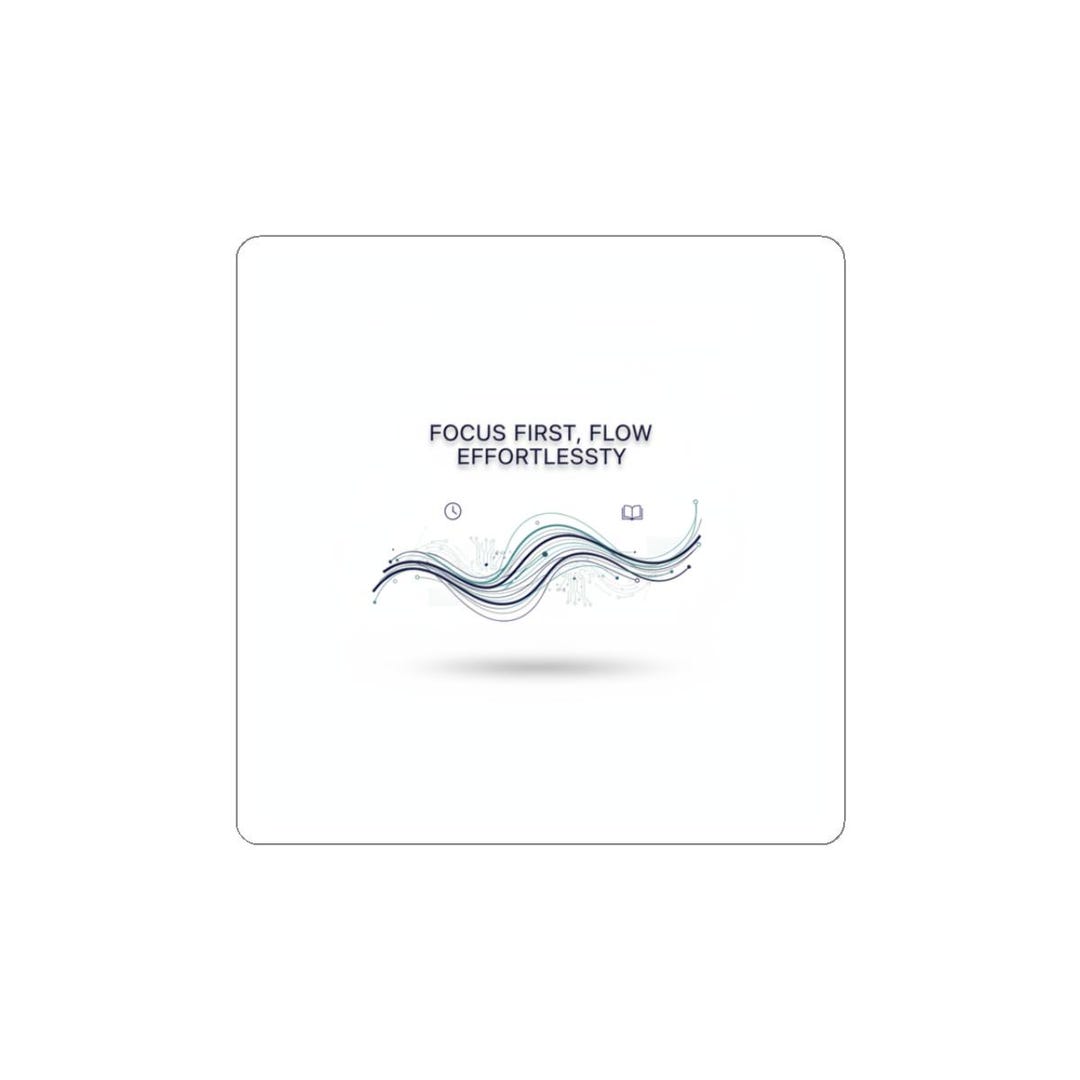 Sticker Paper Flow Written Sign Focus First Flow • Kiss-cut Stickers | Flow State, Productivity ...