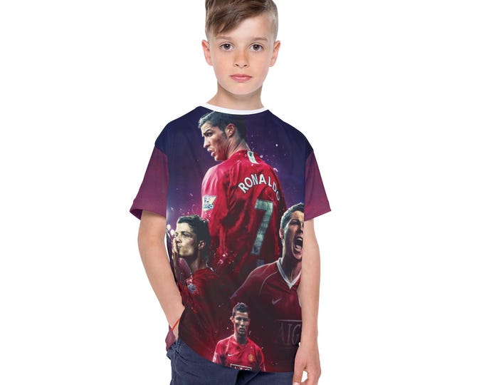 Soccer Legend Number 7 Jersey Kids T-Shirt | All-Over Print