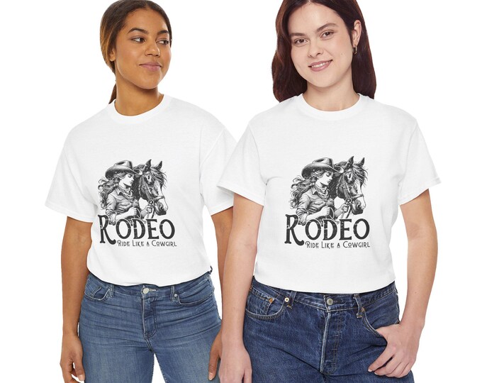 Rodeo Cowgirl Tee | Long Live Cowgirls Western Horse Graphic