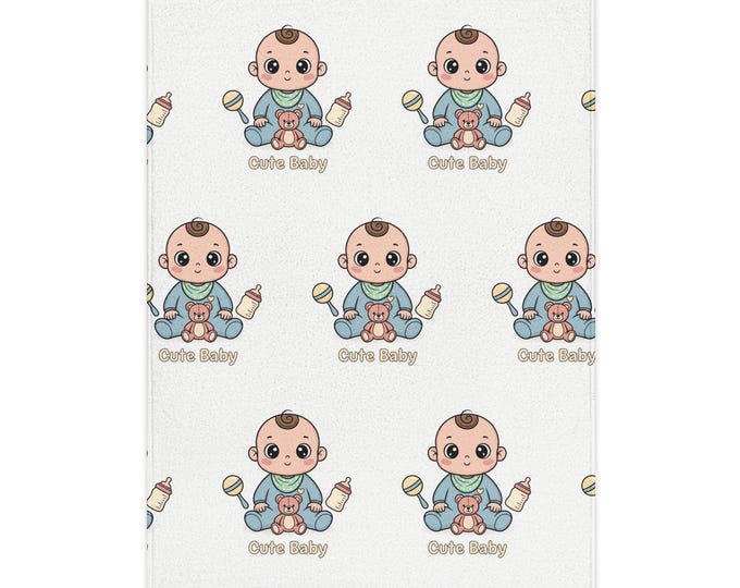 Baby Pattern Blanket | Toddler Soft Nursery Throw