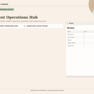 Mall för kundhantering för Notion: Freelancer CRM, projektspårning och kundportal