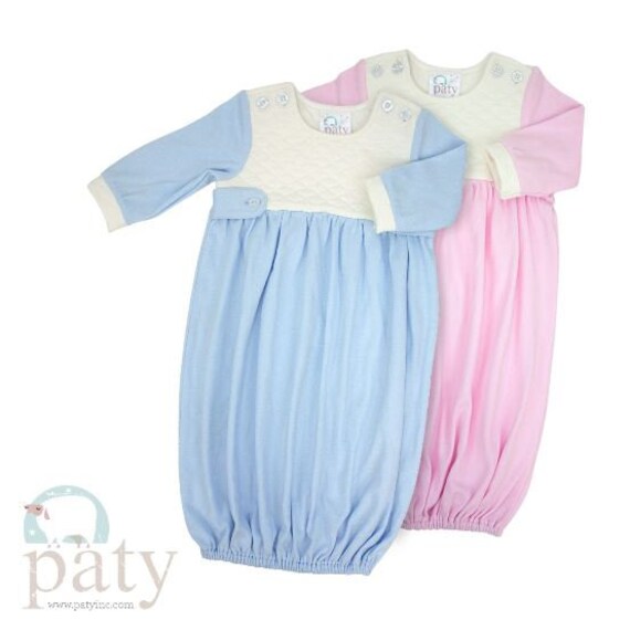 monogrammed paty gown