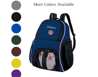 Basketball Backpack, Personalized Basketball Backpacks, Backpack with Name, Sports Backpack for Teens and Kids full size Backpack