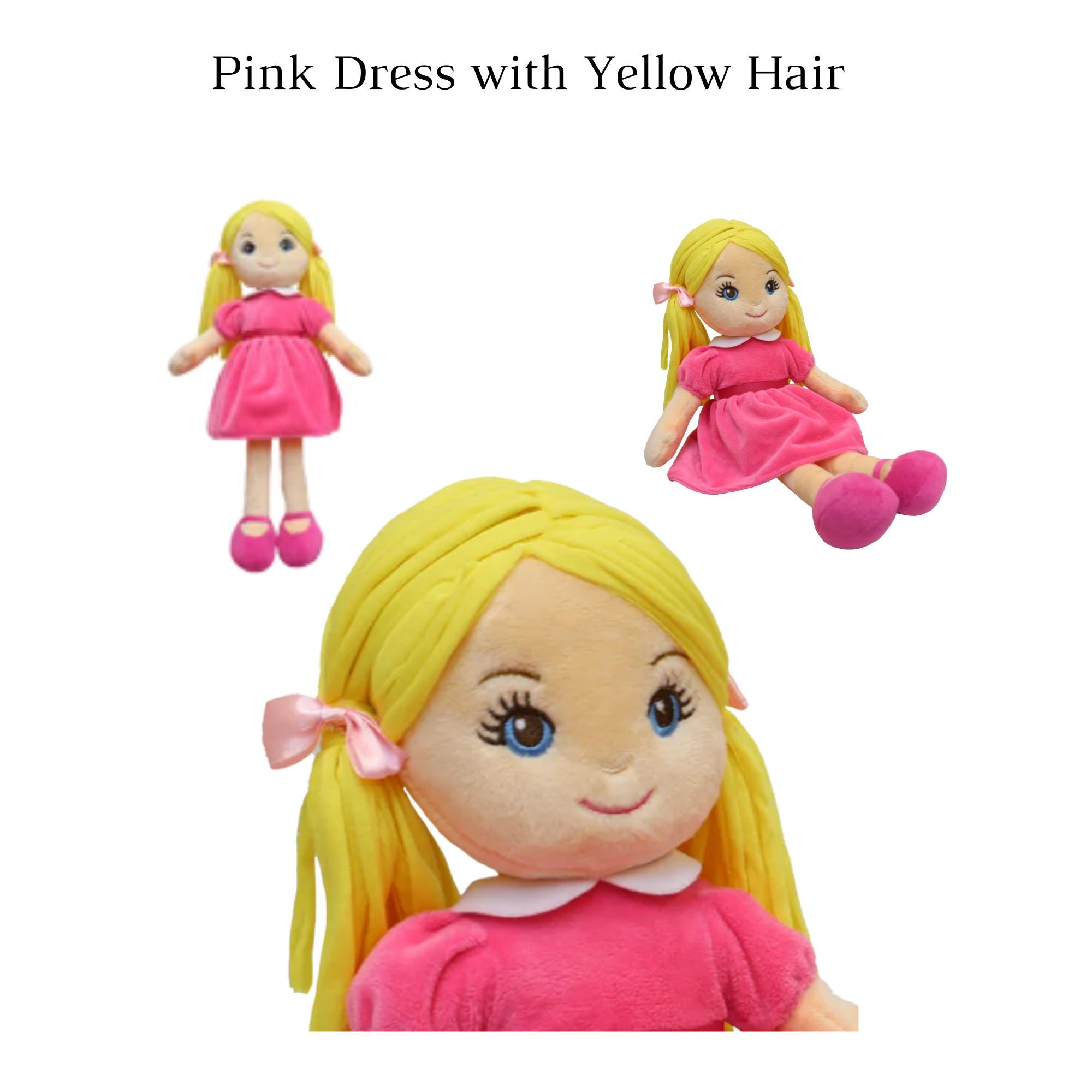 Personalized Ragdoll, My First Cloth-bodied Doll in Bright Colors, With ...