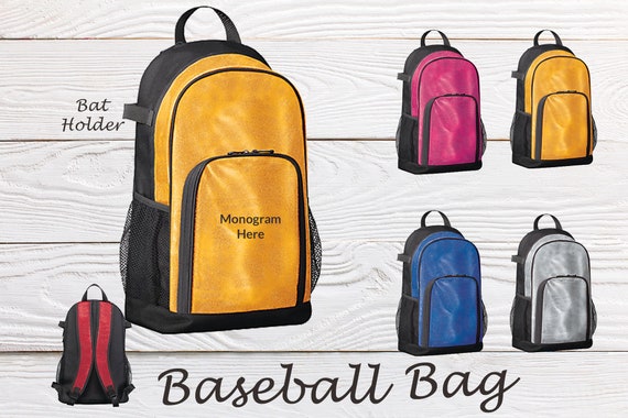monogrammed bat bag