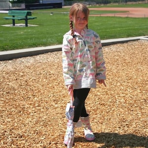 Kids Raincoat, Kids Rain Jacket, Dinosaur Rain Jackets or Girls Rain Coats,Toddler Rain Jackets and boots and umbrella set. Gift for Girl