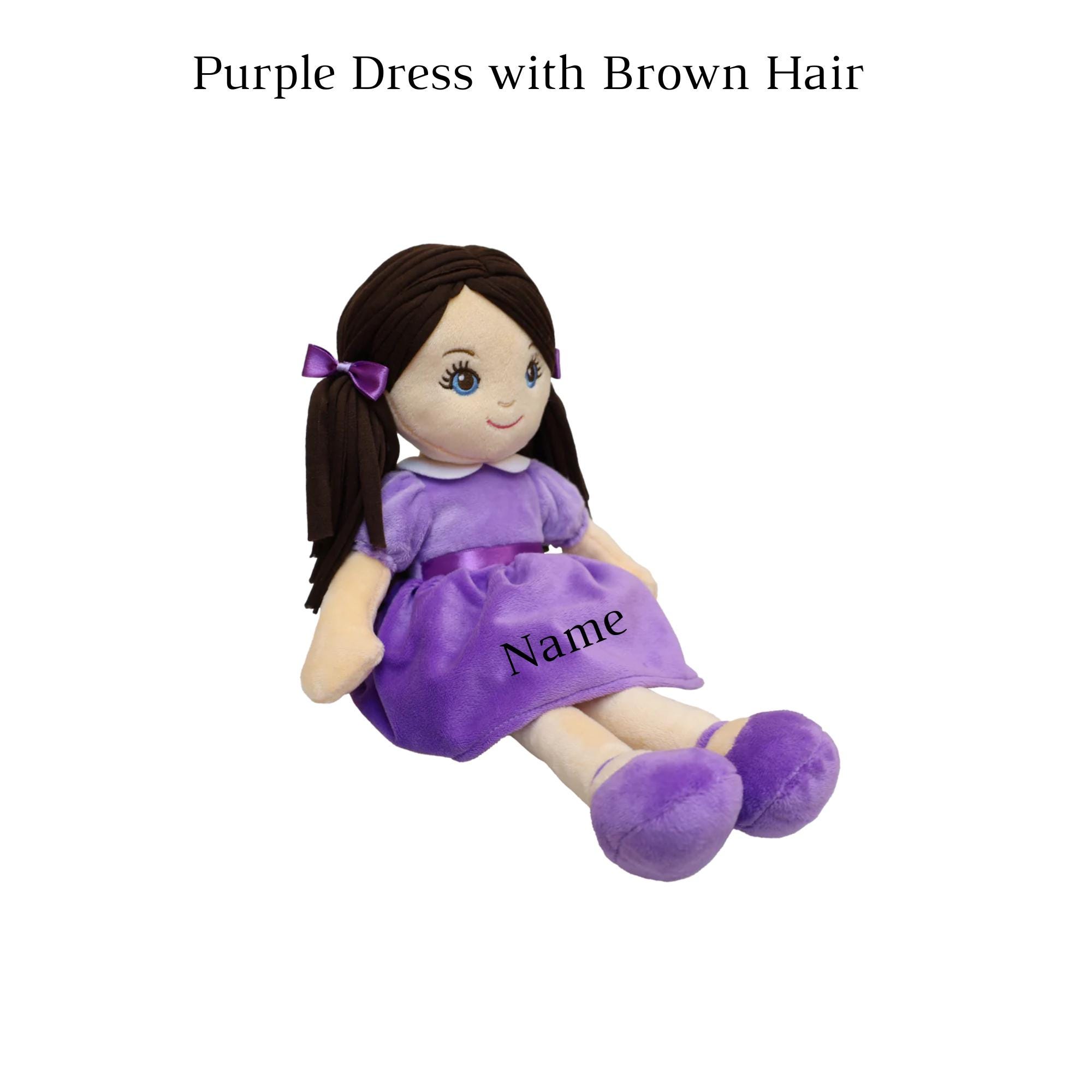 Personalized Ragdoll, My First Cloth-bodied Doll in Bright Colors, With ...
