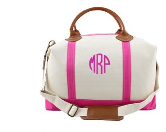Weekender Bag, Personalized weekender, Travel bag, Bridal party gifts, Ladies Duffle Bag, Carry On, Canvas bags, Monogrammed Overnight