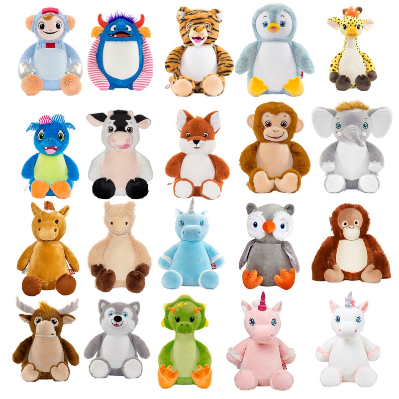 Personalized Stuffed Animals Add Name or Personal Message With Etsy