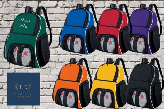 personalized soccer bags