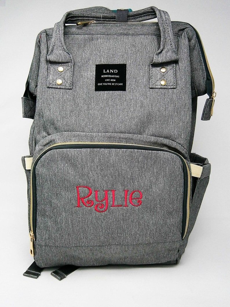 Backpack Diaper Bag Monogrammed Diaper Bag Personalized Etsy