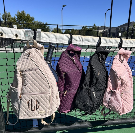 Pickleball  Bag Bag Monogrammed using Embroidery -, Sports Bag Monogrammed for Pickleball for Woman