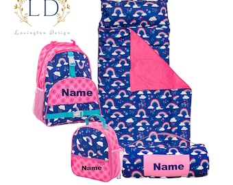 girl backpack lunchbox set