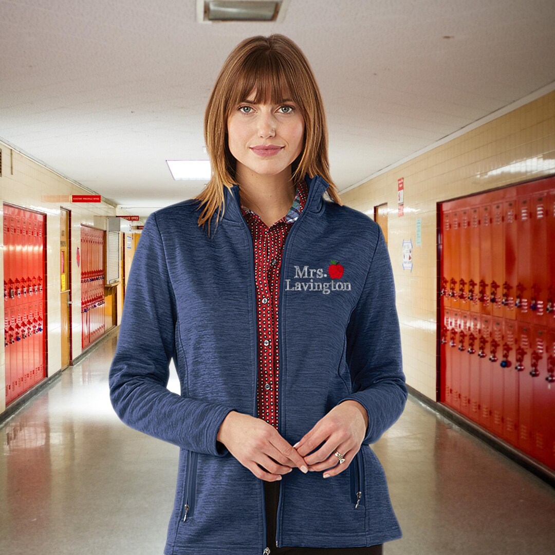 Custom Embroidered Teacher Jacket Fleece Teacher Jacket, Great Gift for ...