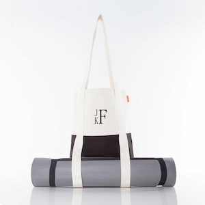Yoga Matt Carrier heavy Canvas Yoga Tote Bag perfect for Clothing, Towels and other Gym necessities plus its a Yoga Matt Holder