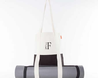 Yoga Matt Carrier heavy Canvas Yoga Tote Bag perfect for Clothing, Towels and other Gym necessities plus its a Yoga Matt Holder