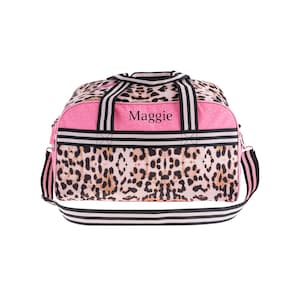 Duffle Bag for Kids| Sleepover Bag| Girls Duffel Bag | Leopard Duffel Bag | Duffel Bag| Girls Duffle Bag| Camping Bag |Monogram Duffle Bag