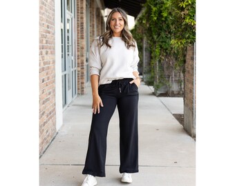 The Morgan - Casual Loose Fit LUXE Wide Leg Pants *