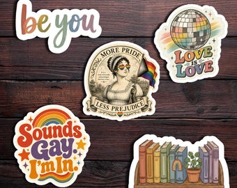 Pride Stickers - LGBTQ+ waterproof matte Laminated Vinyl Sticker - Celebrate Differences