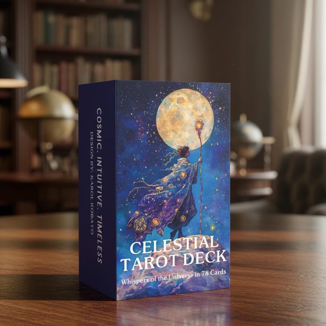 Classic Celestial Tarot Card Deck - 78 Cards for Intuition & Spiritual ...