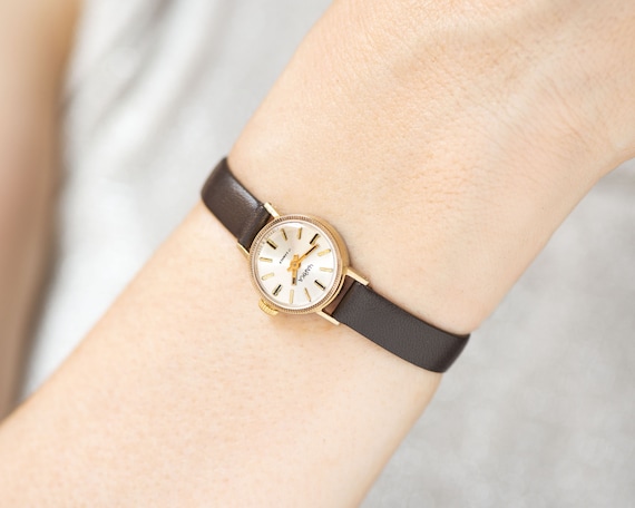 Micro Watch for Women Seagull Gold Plated Lady Watch Petite - Etsy Canada