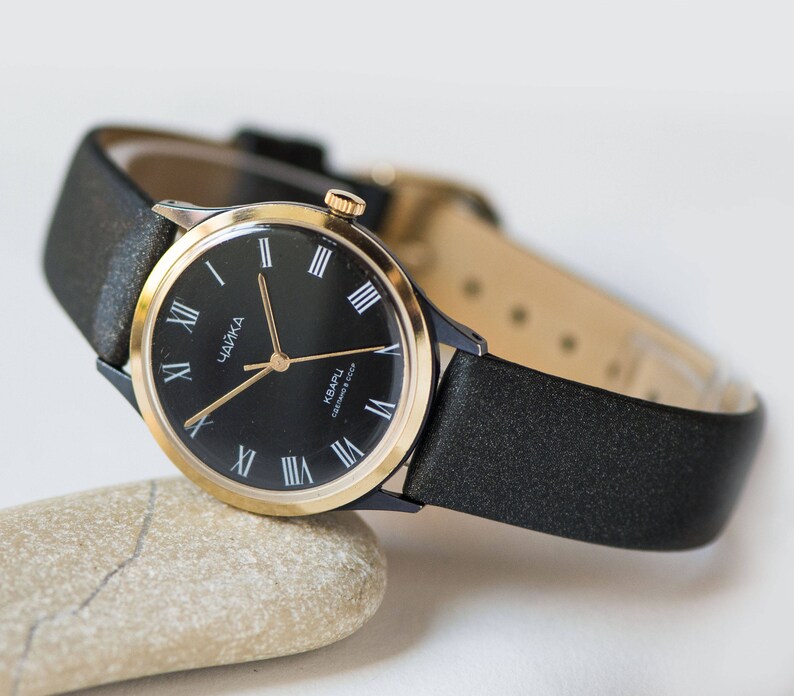 black face womens watch