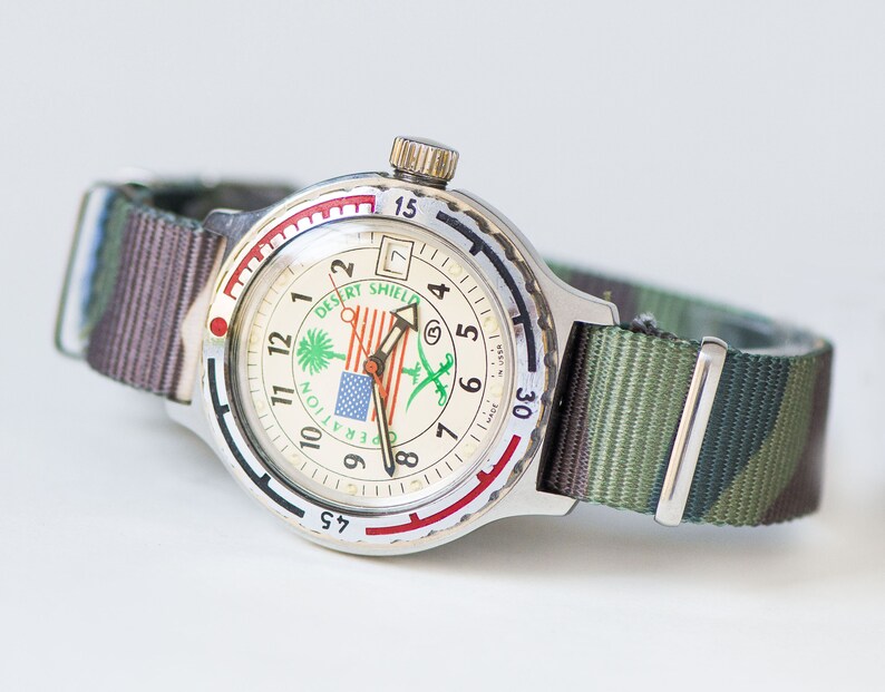 Amphibian watch Vostok Desert Shield unisex waterproof watch Etsy