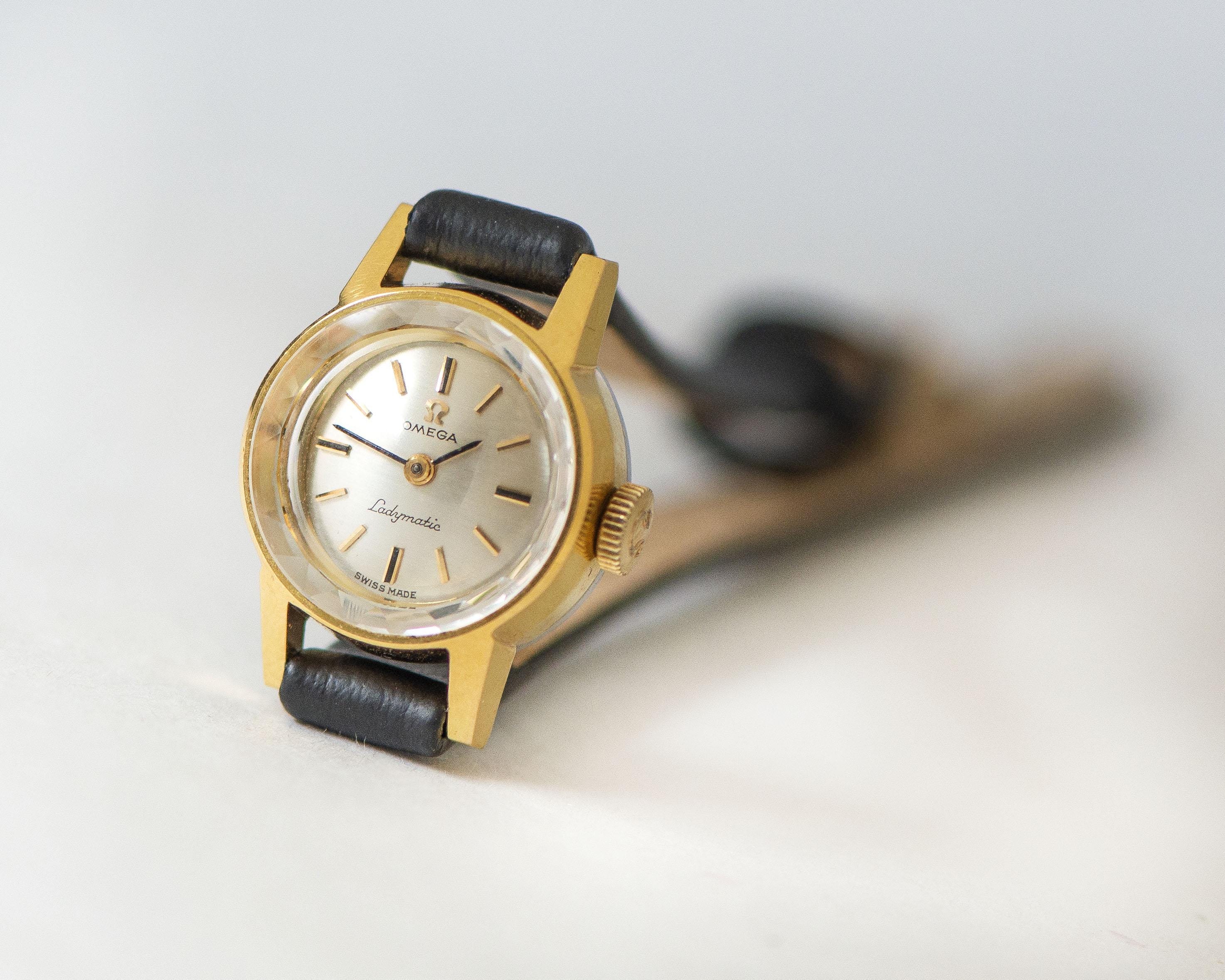 OMEGA Ladymatic Women's Watch Gold Plated Vintage Swiss Watch Ω