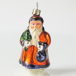Antiek kerstmanornament, kerstboom glazen ornament kerstman, verzamelglas Sinterklaas, kersthuisdecoratie, cadeau kerstman