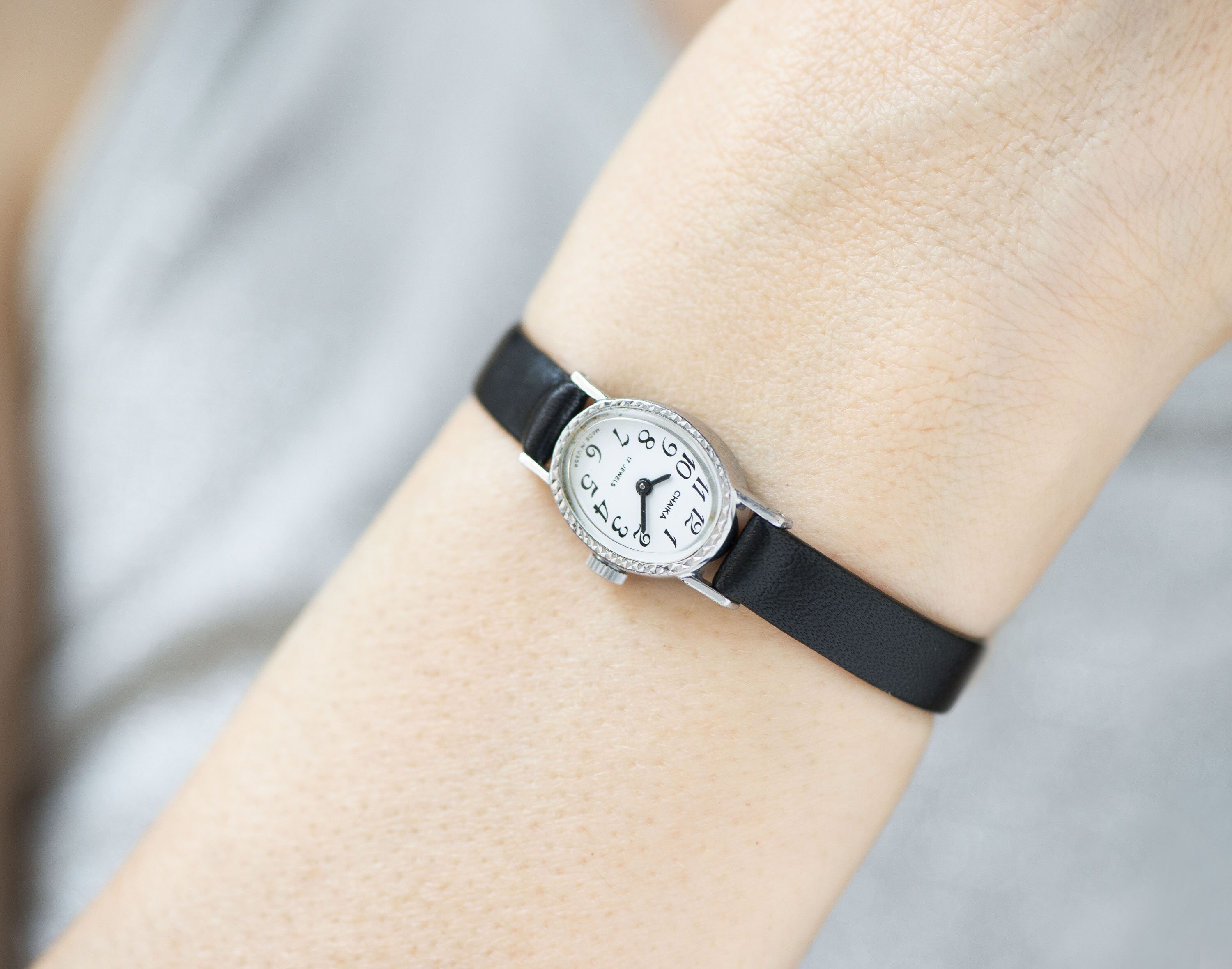 simple silver womens watch