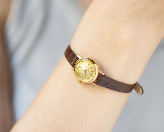 Bracelet De Montre En Or Plaqué - Poignée Ajustable Pour Remplacement