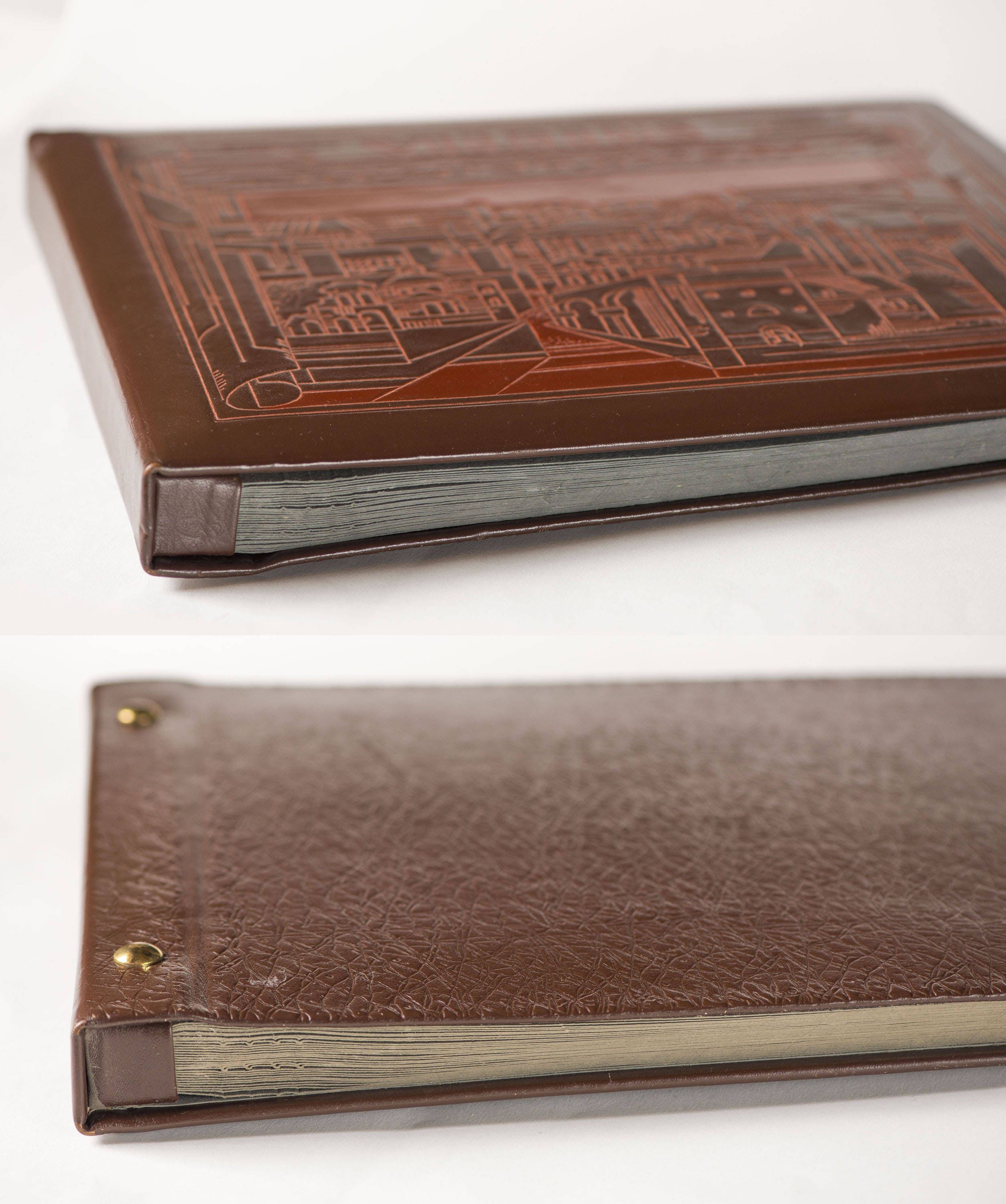 Unused Leather Bound Photo Album 80s Old Town Album Cover Etsy UK