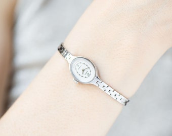 small silver womens watch