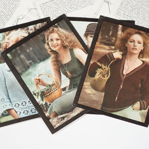 Dépliants soviétiques de tricot bricolage plus de 20 modèles Tendances de la mode soviétique des années 80, modèles de tricot de pulls et cardigans cottage, instructions de bricolage