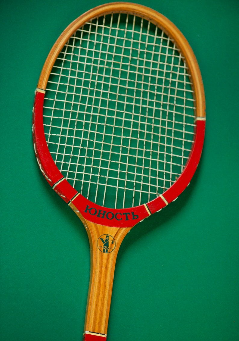 Vintage Tennis Racket Youth USSR Sport School Wood Racquet - Etsy