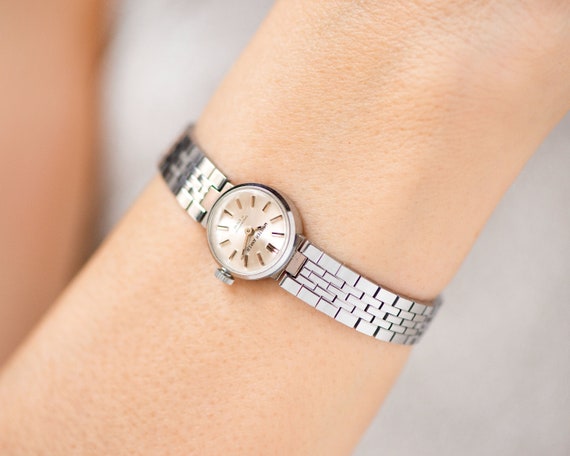 Chic Women's Cocktail Watch Meister Anker Silver Shade, Vintage