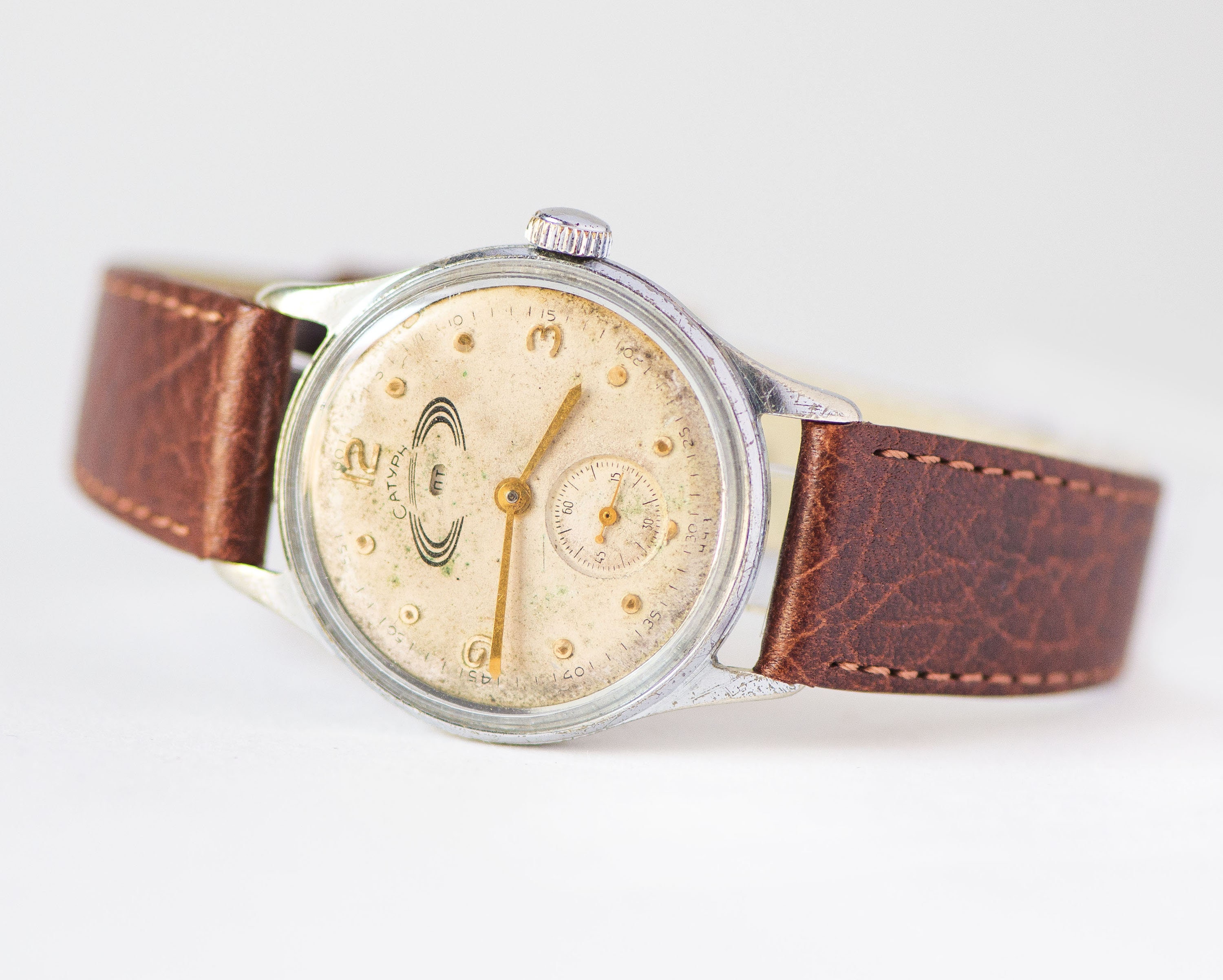Limited Edition Men's Watch Saturn, Wristwatch Unisex Space Dial