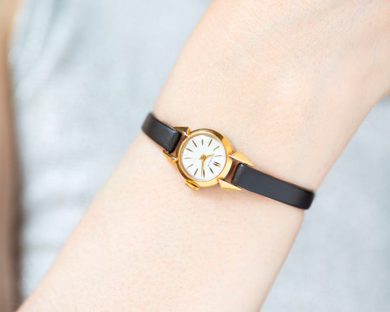 Rare women's watch gold plated Seagull, smallest … - image 4