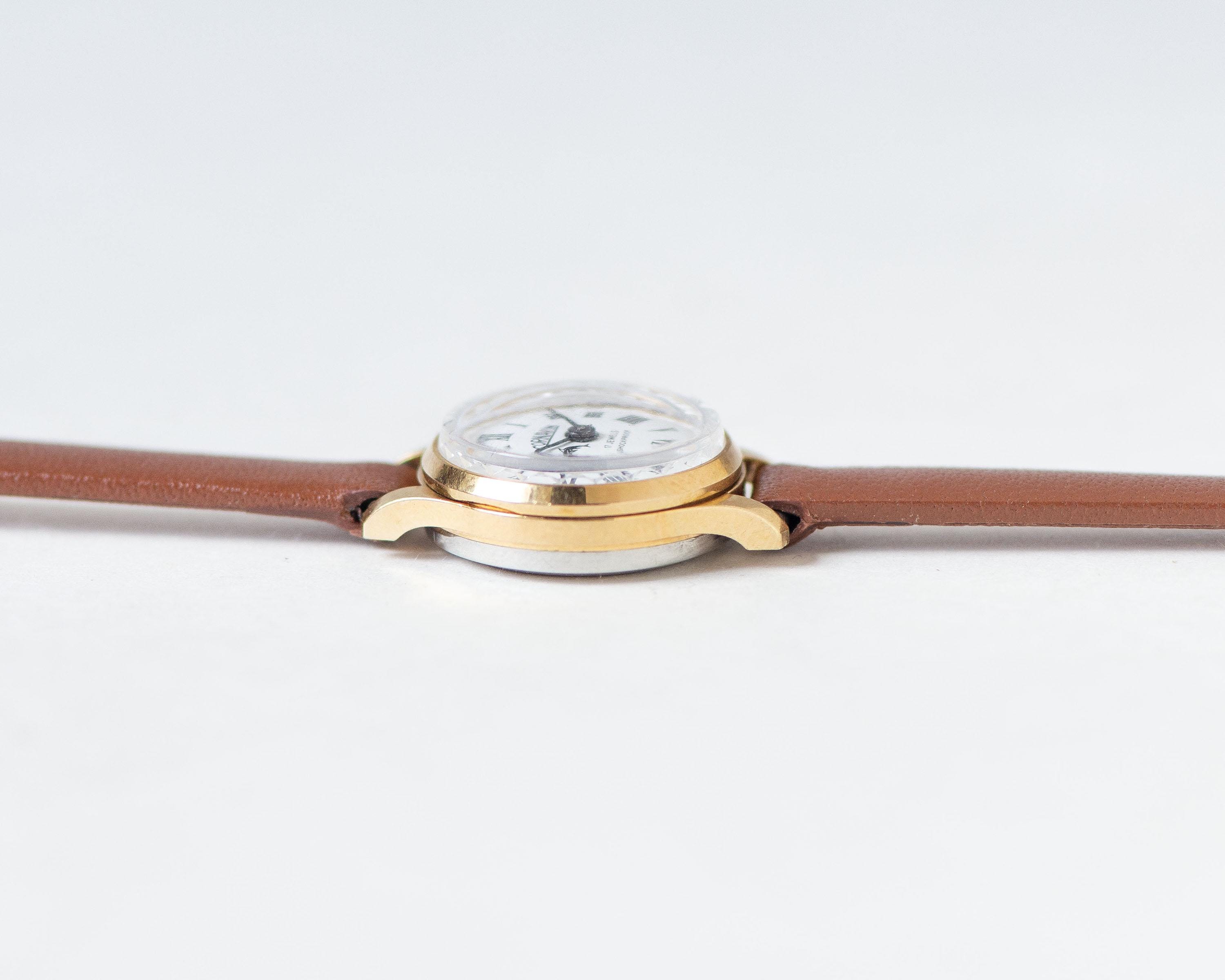 Vintage Women Watch Small Gold Plated CORNAVIN Gift, Lady