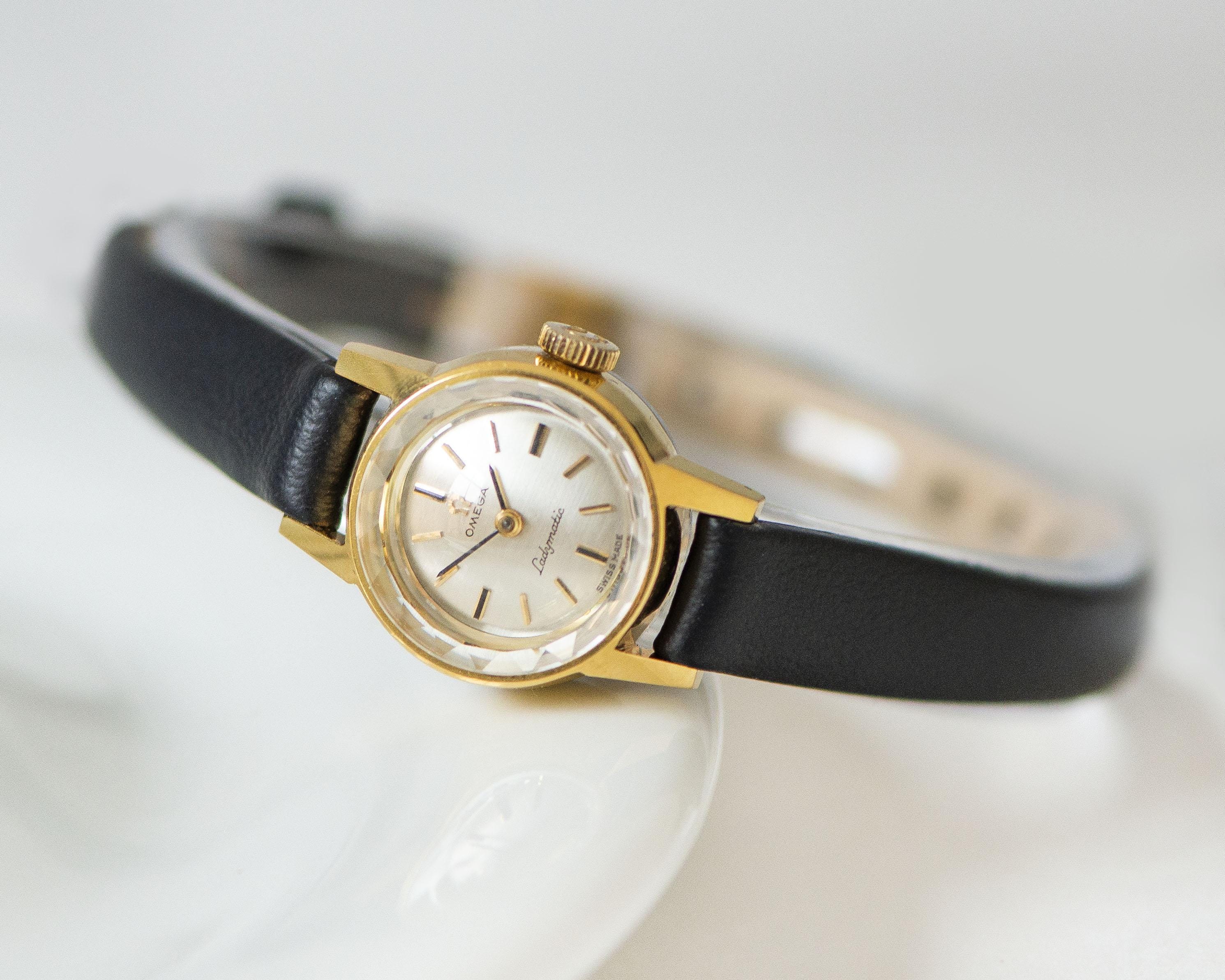 OMEGA Ladymatic Women's Watch Gold Plated Vintage Swiss Watch Ω