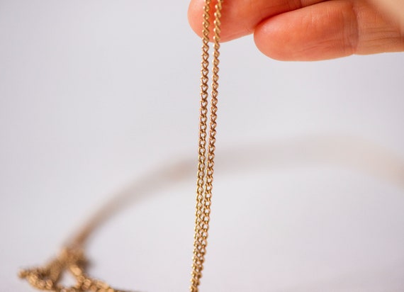 Gold plated women watch necklace vintage ornament… - image 6